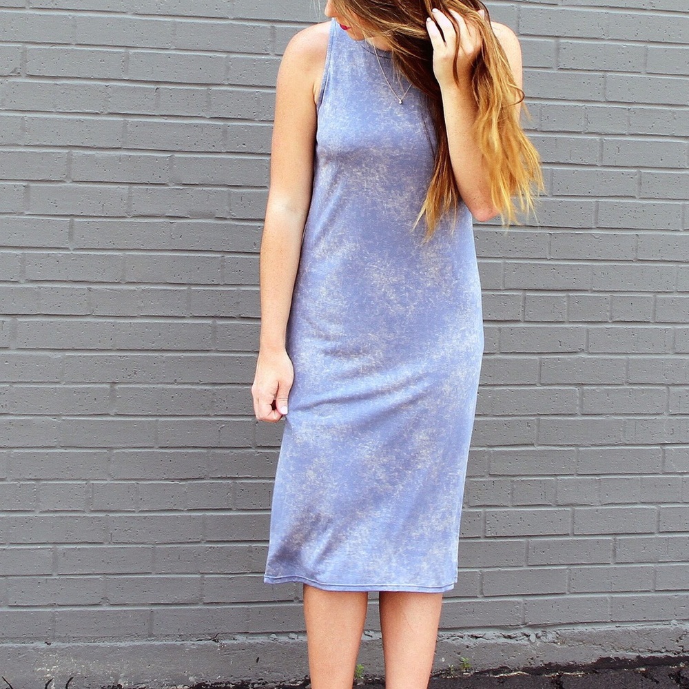 Open back midi dress